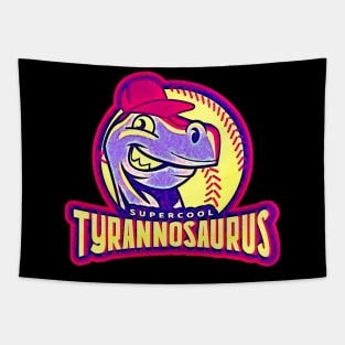 Super Cool Tyrannosaurus (cartoon logo) Tapestry