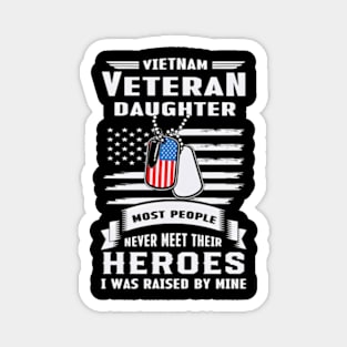 Vietnam Veteran Daughter Raised By A Hero Purple Magnet