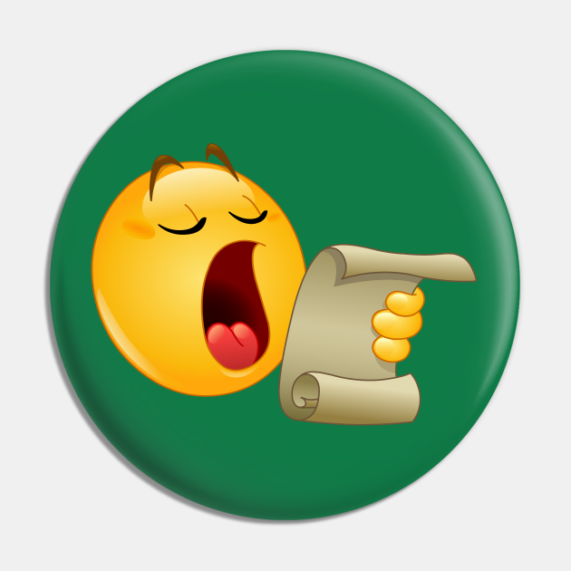 Making an Announcement Emoji Emoticon Emoji Pin TeePublic
