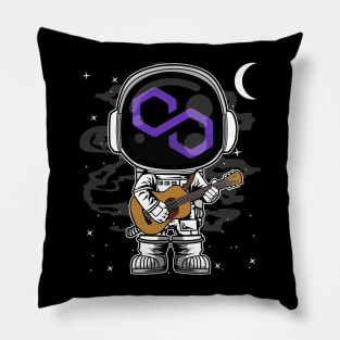 Astronaut Guitar Polygon Matic Coin To The Moon Crypto Token Cryptocurrency Blockchain Wallet Birthday Gift For Men Women Kids Pillow