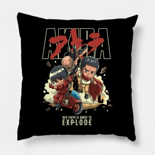 Explode Tokyo Illustration Pillow