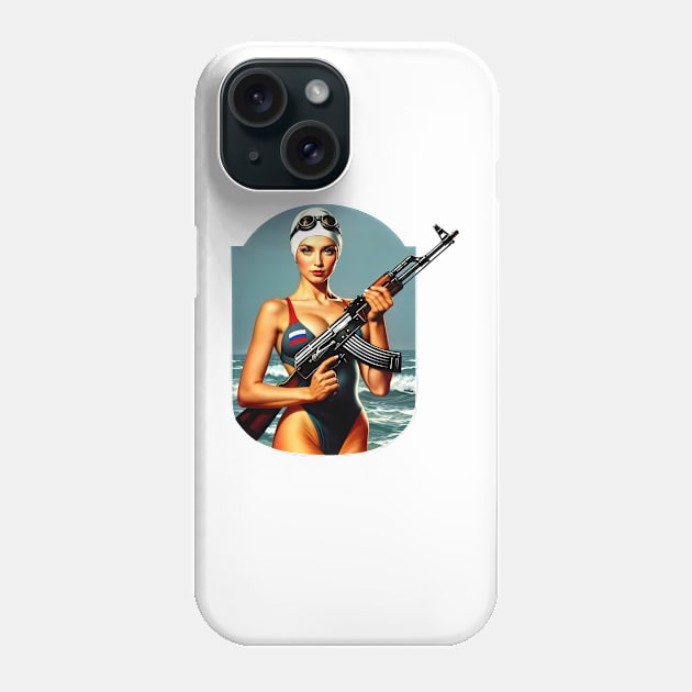 Pinup Girl Phone Case by Rawlifegraphic