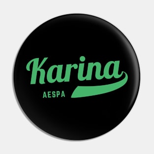 Karina Aespa Baseball Pin