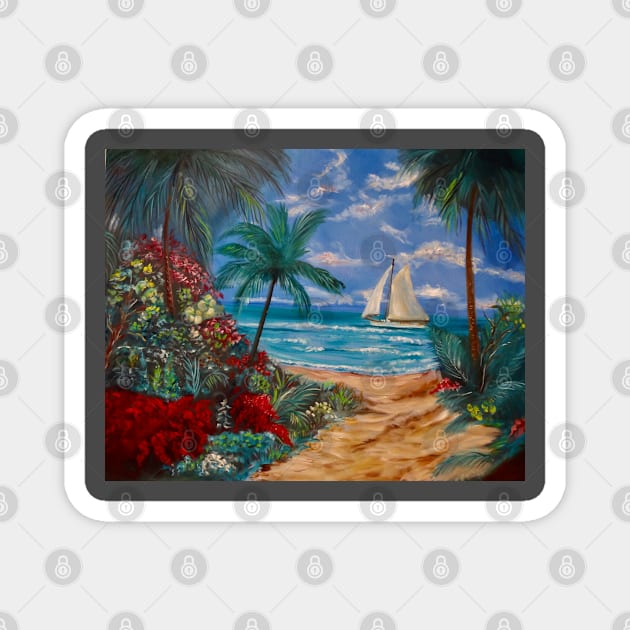 path to the Beach Hawaii Magnet by jennyleeandjim