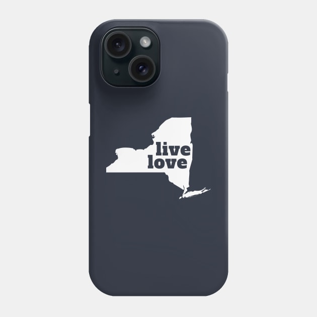 New York - Live Love New York Phone Case by Yesteeyear