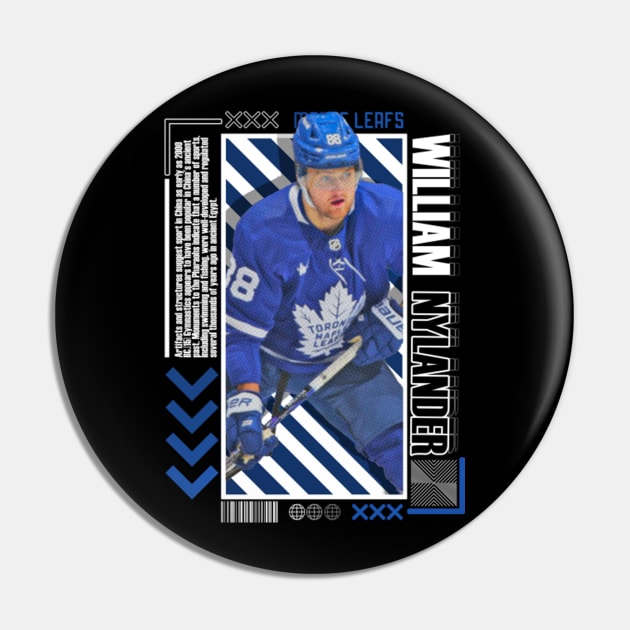 William Nylander Paper Poster Version 10 Pin by art.Hamdan