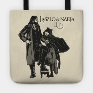 LASZLO AND NADJA PENCIL BATS BLACK WHITE Tote