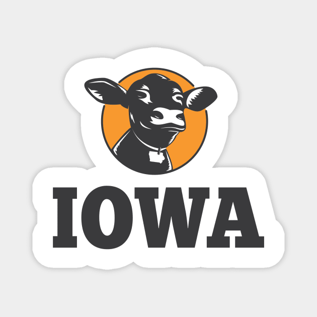 Iowa Cow Magnet by HolidayShirts