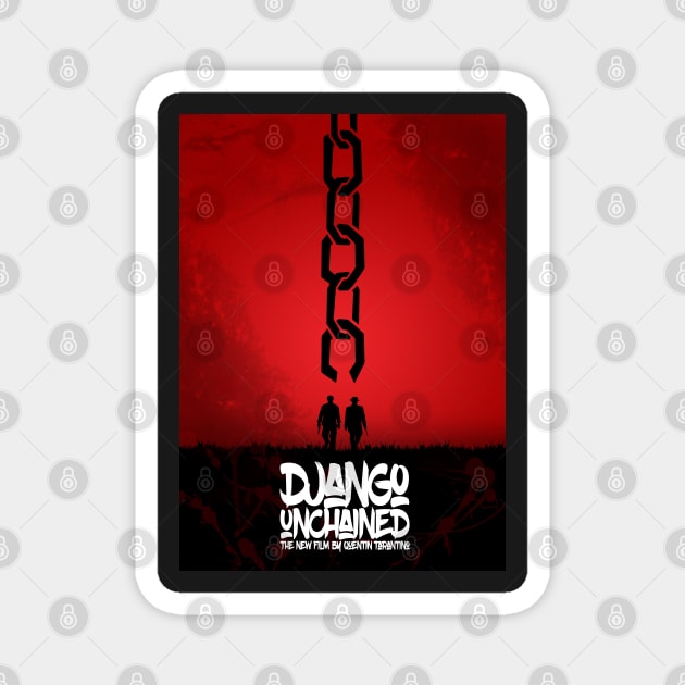 Django Unchained - Minimal - Tarantino Alternative Magnet by HDMI2K