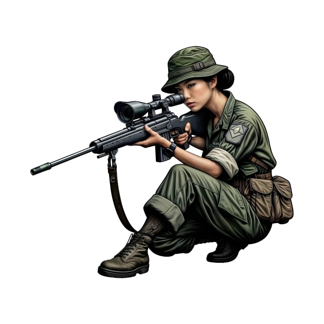 Sniper Girl by Rawlifegraphic