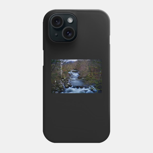 THE RIVER THAT POWERED THE OLD OGWEN CORNMILL Phone Case by dumbodancer