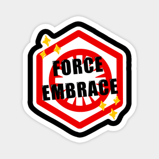 Force Embrace (White Outline) Magnet