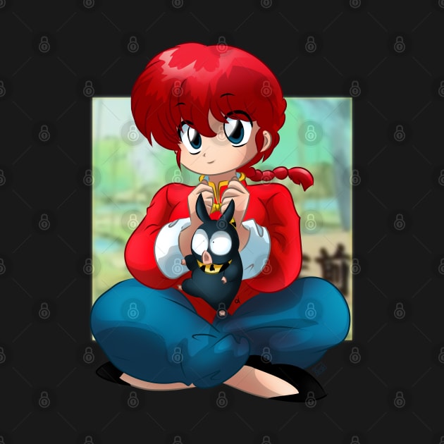 Ranma and P-Chan by La Casa del Otaku