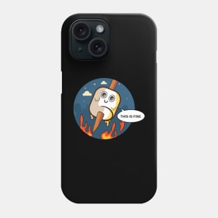 This is fine camping marshmallow Phone Case