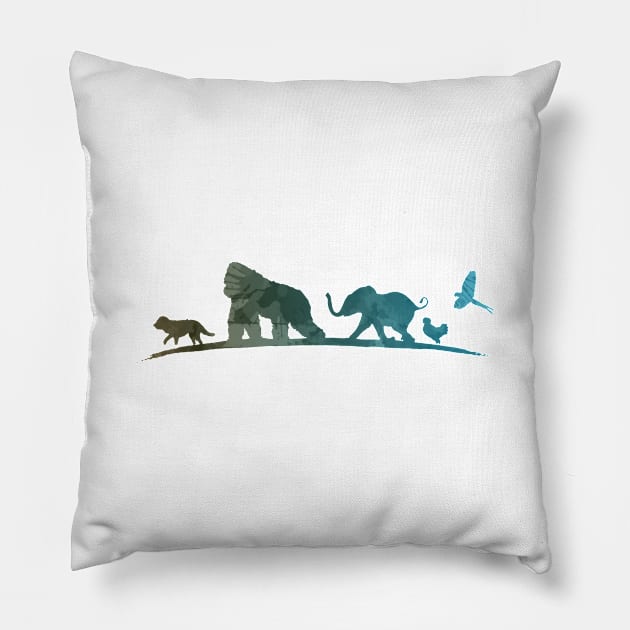 Animals Inspired Silhouette Pillow by InspiredShadows