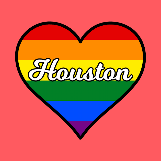 Houston Texas Gay Pride Heart by fearcity