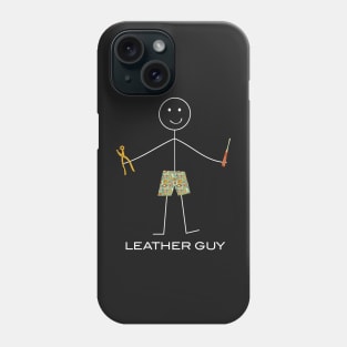 Funny Mens Leatherworking design Phone Case