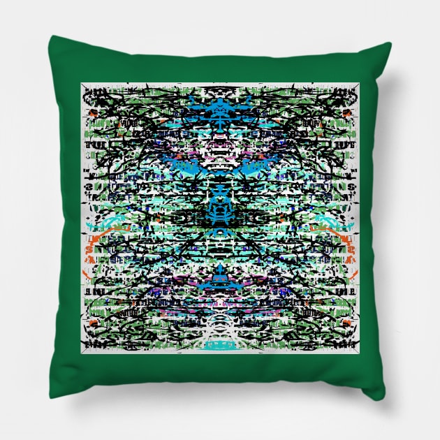 Colorful Words 2 Pillow by AbstractDigitalArt