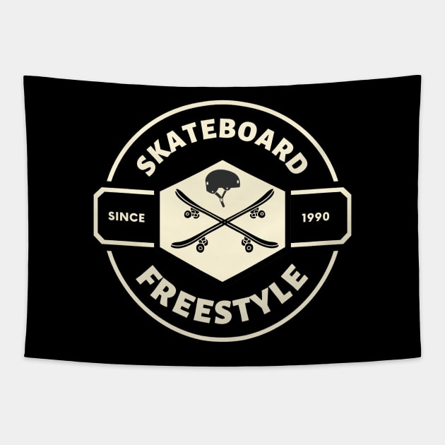 Skate freestyle X planche Tapestry by KINGDESIGNSHOP
