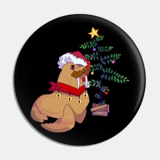 Xmas Walrus! Pin