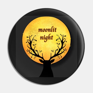 moon shadow,moonlit night Pin