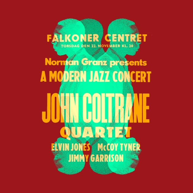 John coltrane concert graphic by HAPPY TRIP PRESS