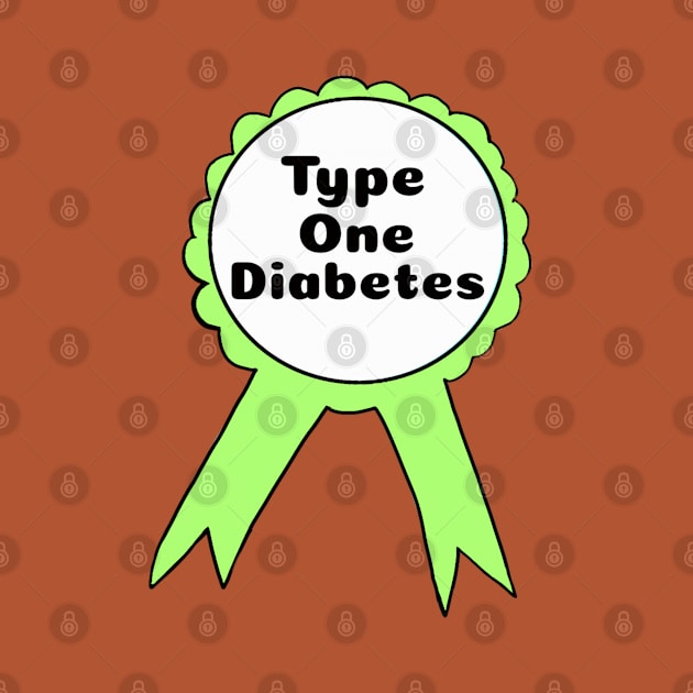 T1D Ribbon - Lime Green by CatGirl101