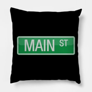 Main Street Sign T-shirt Pillow