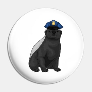 Honey badger Cop Police hat Police Pin