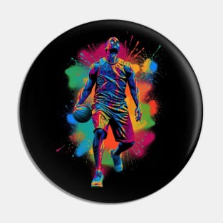 Basketball Player Illustration Pin