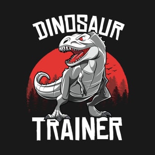 Funny Dinosaur T Rex Trainer Halloween Costume T-Shirt