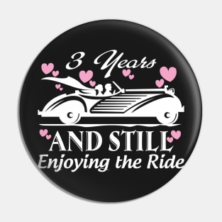 Anniversary Gift 3 years Wedding Marriage Pin