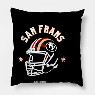 49 ers graphic design Pillow