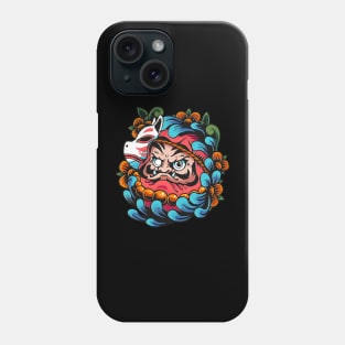 Kitsune Daruma Phone Case