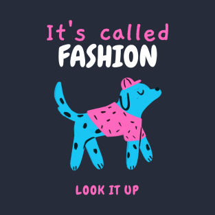 It's called fashion- blue stylish Dalmatian dog T-Shirt