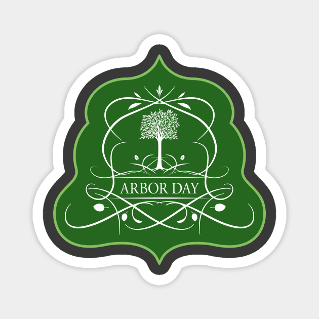 Arbor Day Crest Magnet by SWON Design