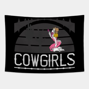 Cowgirls, beauty girl Tapestry