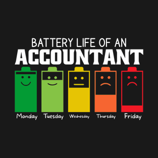 Battery Life Of An Accountant T-Shirt