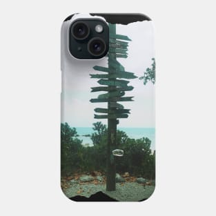 Photo Key West Florida blue sky palmtree landscape USA nature lovers Phone Case