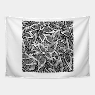 Leaves #14 in Black & White Tapestry