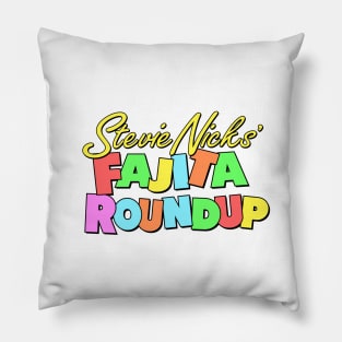 Stevie Nicks' Fajita Roundup logo only SNL by Kelly Design Company Pillow