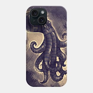 Blue Striped Octopus Phone Case