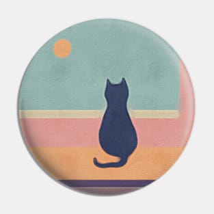 Two Sun Cat Pin