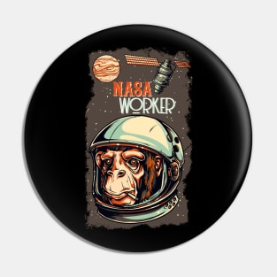 The Monkey Astronaut Pin