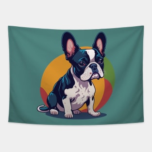 Boston Terrier Portrait Tapestry