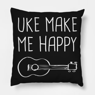 Uke Make Me Happy | Ukulele Pillow