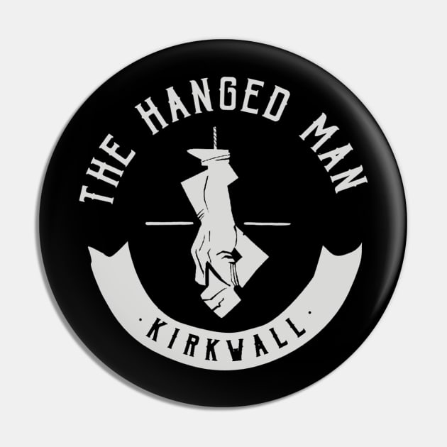 The Hanged Man Pub Logo | Dragon Age 2 Logo Pin by threadbaregaming