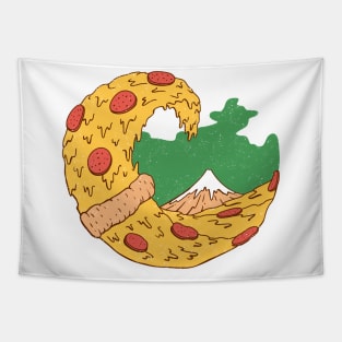 The Great Pizza of Kanagawa Tapestry