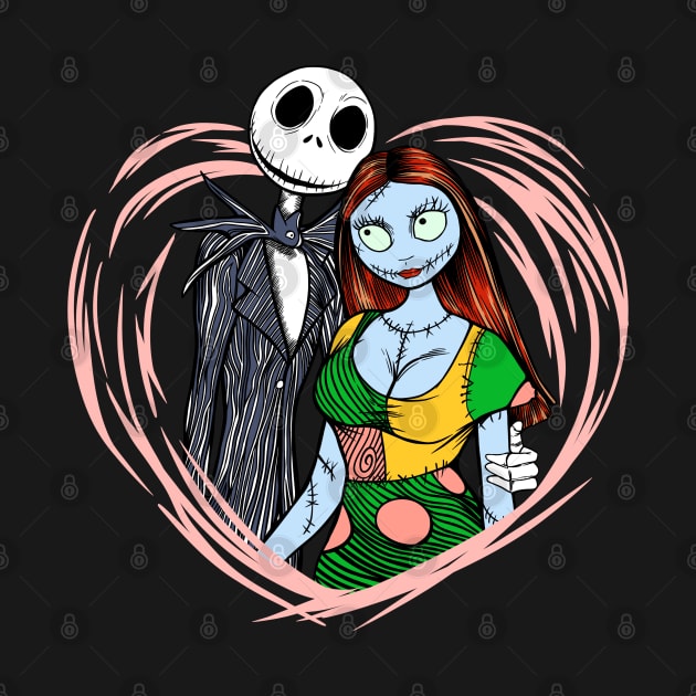 Jack and sally love by Mikeywear Apparel