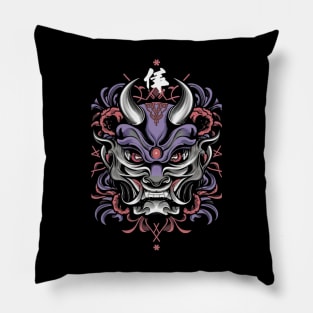 Oni mask Pillow